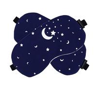 TOVINANNA 2pcs Portable Sleep Eye Masks Lightweight Cotton Linen Eye Covers for Sleeping Travel Accessory for Deep Sleep for Home and Office Use Random Color