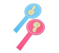 TOVINANNA 2pcs Reusable Foam Thumbs Up Down Paddles Single-sided Voting Boards for Classroom Feedback and Student Engagement Teacher Supplies for Interactive Learning and Evaluations Blue