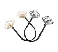 TOVINANNA 2pcs Rhinestone Hair Curler Tools for Elegant Bridal Buns Versatile Hair Styling Accessories for Weddings Special Events Easy Use Bun Maker for Curly Messy Hairstyles