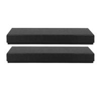 TOVINANNA 2pcs Rigid Tie Box Packaging Empty Box Lid for Men Case for Holiday and Business Presents