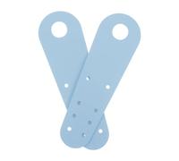 TOVINANNA 2pcs Roller Skate in Blue Pu Leather, Lightweight and Breathable Quad Skate Caps with Precisely Tailored Shape, for Young Skaters and Indoor Practice