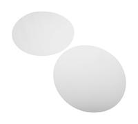 TOVINANNA 2pcs Round Acrylic Lampshade Diffuser 22.5cm Diameter 1mm Thick Light Bulb Covers for Table Lamps, Protecting Fingers and Lamp Support Structures, for Dining and Living Rooms