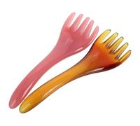 TOVINANNA 2pcs Scalp Comb Massager Massage Comb Lightweight Five-Claw Design Resin Promote Wellbeing for Home Office Scalp Massage and Head Scratcher Massager Tool