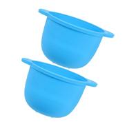 TOVINANNA 2pcs Silicone Wax Pot Liner Bowl 300ml Reusable Non-stick Silicone Waxing Bowl for Hair Removal Suitable for Home and Professional Use