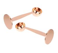TOVINANNA 2pcs Stainless Steel Coffee Scoop Multi Function Spoon with Comfortable Hand Feeling and Rounded Edges for Measuring and Tamping Espresso Powder