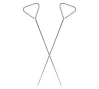 TOVINANNA 2Pcs Stainless Steel Triangular Cell Spreader Set for Laboratory Use, Microbiology Petri Dish Spreading Rods for Cell Culture and Lab Experiments