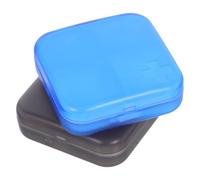 TOVINANNA 2pcs Storage Case Medicine Dispenser Multi-Grid Design Plastic Portable Daily Use Pill Organizer Well Protected Easy to Carry for Travel