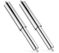 TOVINANNA 2pcs Toilet Paper Roller Holder - Universal Retractable Chrome Spindle Replacement Rod for Camper RV Bathroom, Rental Property, Fits Standard Loo Roll Bar, Silver, 16.5cm
