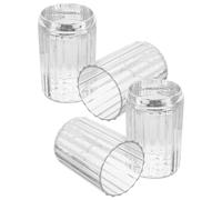 TOVINANNA 2pcs Travel Toothbrush Holder Lightweight Portable Toothbrush and Toothpaste Storage Box with Pet and Abs Material for Business Trip and Outdoor Adventures