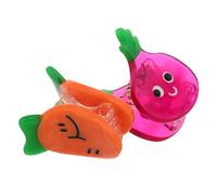 TOVINANNA 2pcs Vegetable Mini Clips for Women Girls Cute Carrot Onion Hairpins Non- Decorative Accessories for Boy Girl Hair-friendly Design for Everyday Styling
