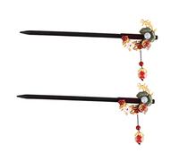 TOVINANNA 2pcs Vintage Bride Hair Forks Elegant Chinese Costume Wedding Accessories Retro Hair Stick for Ceremonies Festivals