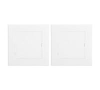 TOVINANNA 2pcs White Abs Plastic Access Panel for Drywall and Plasterboard Inspection Hatch with Sturdy Material and Rectangular Shape, for Air Conditioning Unit and HVAC Ceiling Decoration