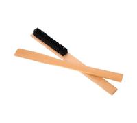 TOVINANNA 2pcs Wooden Clothes Brush and Shoe Horn Set Long Handle Brush for Wrinkle Removal and Pet Hair Removal for Hotels and Guest Rooms Suit and Shoe Care