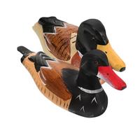 TOVINANNA 2pcs Wooden Statue Wooden Figurines Couple Wedding Home Decoration 25x7.5x12cm Craft Artware for Bedroom and Entryway Display