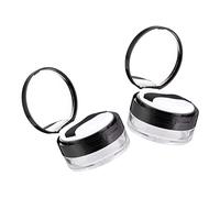 TOVINANNA 2sets Elastic Mesh Loose Powder Box Empty Powder Puff Holder for Revolution Translucent