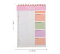 TOVINANNA 3 Books Daily Planner Notepad A5 Undated Daily Planner 5.5"x8.7" Spiral Binding 52 Tear-off Sheets Efficient Time Management Comprehensive Planning Tool for School and Home