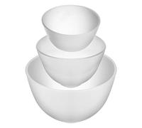 TOVINANNA 3 Pcs Facial Mixing Bowls Mask Mixing Bowl Set 5.1/3.9/3.3 Inch Flexible Silicone Non-stick for Beauty Salon Home DIY Face Mask Hair Dye Body Lotion