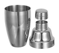 TOVINANNA 304 Stainless Steel Cocktail Shaker 500ml Professional Drink Mixer Leakproof Seal for Bar, Party and Milk Tea Mixing, Classic Three-Piece Bartender Shaker Cup