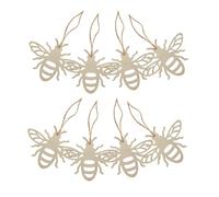 TOVINANNA 30Pcs Bee Shaped Unfinished Wood Slices for DIY Crafts Creative Wooden Party Decorations Safe Natural Wood Material for Autumn Hanging Decor and Hand Painting Activities