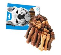 TOVINANNA 30pcs Bone Shaped Dog Teeth Grinding Toy for Dental Care | Edible Substance Formula, Creative Funny Style, Bite Resistant Chew Set for Training Rewards and Daily Use Random Style