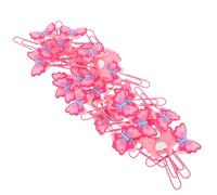 TOVINANNA 30Pcs Butterfly Paperclip Bookmarks PVC Soft Rubber Clips Set for Office School Document Organization and Scrapbooking Stationery Supplies