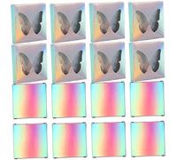 TOVINANNA 30pcs Hollow Eyelash Box Square False Eyelash Case Plastic Lash Tray Use As Lash Holder in Cosmetic Storage Box Organiser