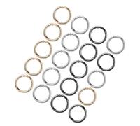 TOVINANNA 30pcs Metal Spring Loaded Round Snap Buckle Clips 1" Inner Diameter Multipurpose Keyring Clips for Jewelry, Dog Leash, and DIY Crafting Projects