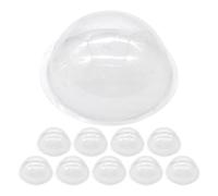 TOVINANNA 30pcs Plastic Snow Globe Dome Hemispheres for DIY Crafts and Indoor Decorations, Versatile Pvc Ornament Hemisphere Covers with Festive Ambiance for Miniature Landscapes