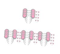 TOVINANNA 32pcs Fluffy Beaded Headband Mouse Ears Cosplay Headpiece for Women Halloween Costume Accessories