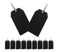 TOVINANNA 32pcs Small Hanging Chalkboard Signs with String, Double Sided Mini Chalkboard Labels Made of Robust Boxwood, Easy to Hang, for Pricing Items in A Store Or Labeling Food at A Party