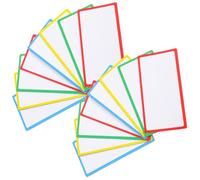 TOVINANNA 36pcs Magnetic Name Tags Blank Dry Erase Labels 8x4cm Reusable Writable Magnets for Whiteboard Refrigerator Classroom Office Organization