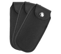 TOVINANNA 3pcs 10-Hole Harmonica Storage Bag Set PU Leather Instrument Carrying Case for Travel and Performance Lightweight Harmonica Holder Protective Cover