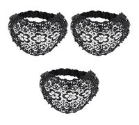 TOVINANNA 3pcs Artificial Pearl Headband Hollow Lace Headdress Bridal Hair Accessory Festival Outfit Women Headband