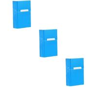 TOVINANNA 3pcs Automatic Clamshell Cigarette Case Large Capacity Magnetic Aluminum Cigarette Box Storage Case for Box Holder for Travel and Daily Use