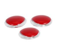 TOVINANNA 3pcs Beauty Storage Box False Eyelash Box Organizer Portable Makeup Mirror Case for Blush Powder Puff Travel Use Red Empty