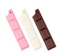 TOVINANNA 3pcs Cute Chocolate Shaped Ballpoint Pens Plastic Material, Safe and Decorative Writing Supplies for Home Use and School, Fun and Creative Cartoon Style for Students and Adults