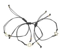 TOVINANNA 3Pcs Delicate Friendship Bracelet Unique Metal Wrist Chains for Friends for Casual Official Occasions Charming Design
