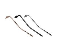 TOVINANNA 3pcs Double Tremolo Arms for Electric Guitar, Threaded Whammy Bars with Lever, Portable Vibrato System Replacement Parts in Gold Silver Black and Blue for Guitar Accessories