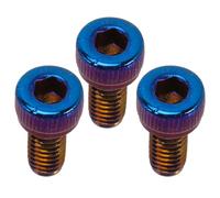 TOVINANNA 3pcs Electric Guitar Locking Nut Screws Replacement Parts with Colorful Design Compatible with Guitar Bridge and Tremolo Repair and Maintenance