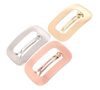 TOVINANNA 3pcs Elegant Hair Clips Geometric Design Hair Pins for Women Clip for Buns Hollow Spring Barrettes