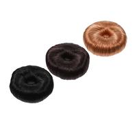 TOVINANNA 3pcs Hair Bun Maker Easy Messy Bun Extensions Dark for Updos and Ponytails Adds Volume Style to Your Hair