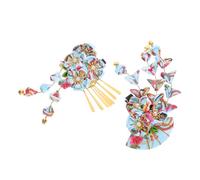 TOVINANNA 3pcs Japanese Flower Hair Clips with Elegant Tassels Traditional Kimono Hair Accessories for Women and Inspired by Cultural Heritage