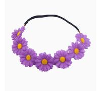 TOVINANNA 3pcs Lightweight Cloth Daisy Headbands for Women with Flowers Decoration, Classic Elegant Chic Hair Hoops for Party and Weddings Random Color