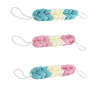 TOVINANNA 3pcs Long Bath Strips Thick Exfoliating Body Scrubber Towel Bath Shower Tool for Adults for Back Scrubbing Sturdy Wash Towel Random Color