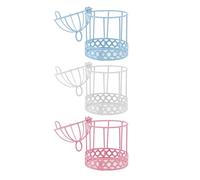 TOVINANNA 3pcs Mini Bird Cage Decor Stylish Desktop Decor 3.46x2.16x2.16in Iron Delicate Chic Easy to Place Ornament for Desktop