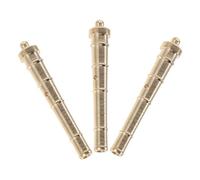 TOVINANNA 3pcs Miniature Copper Cannons for Ship Models, Golden Decorative Tubes Versatile Appeal, for Office and Home Desk Ornamentation