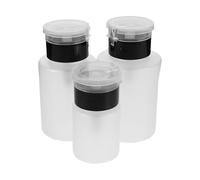 TOVINANNA 3pcs Push down Pump Dispenser Push Top Pump Container 60ml/150ml/180ml Plastic Bottles Precise Dispensing Sturdy Stylish Design for Home Nail Care Routines