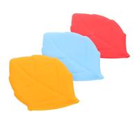 TOVINANNA 3pcs Silicone Toothbrush Covers with Maple Leaf Design Travel Protective Caps for Manual Toothbrushes Lightweight Dustproof Head Protectors for Outdoor and Home Use