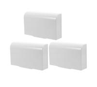 TOVINANNA 3Pcs Waterproof Double Outlet Cover Box with Self-Adhesive Wall Mount, White Plastic Socket Protector for Bathroom and Outdoor Use