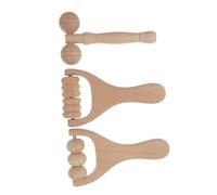 TOVINANNA 3pcs Wooden Face Roller Set Wood Therapy Massage Tools for Skincare Facial Massage Tool for Home Use Reduces Puffiness and Promotes Relaxation